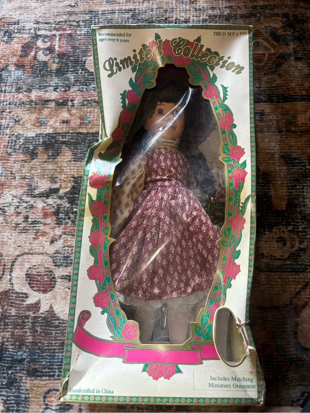 Women’s Decorative Doll in Purple Dress